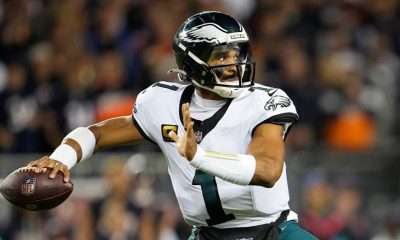 Jalen Hurts during the Eagles' 2026 season as reports say the NFL will not punish Philadelphia over the handling of his blood clot situation